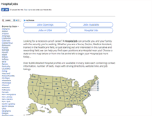 Tablet Screenshot of hospital-careers.com